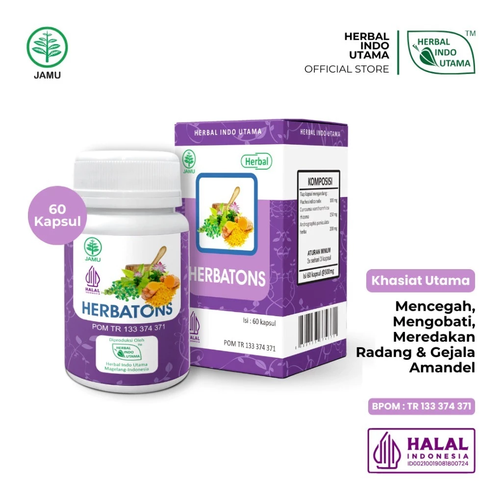 HIU Herbatons Obat Herbal Amandel Tanpa Operasi Herbal Indo Utama - Gambar 6