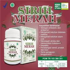 HIU Kapsul Sirih Merah Herbal Indo Utama 60 Kapsul - Gambar 2