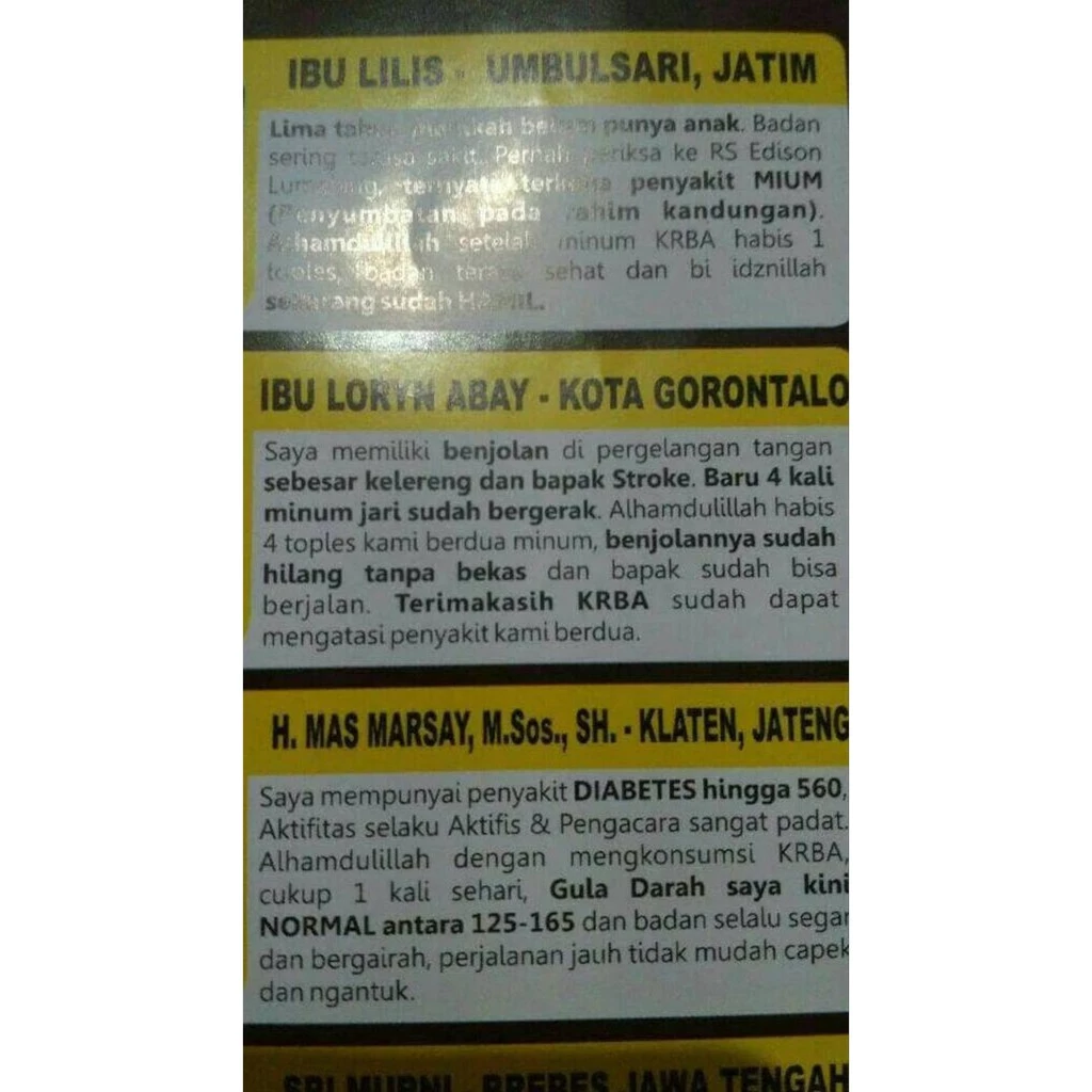 KRBA - Kopi Racik Bumbu Arab KRBA Asli Murah Kemasan Baru 2025 - Gambar 6